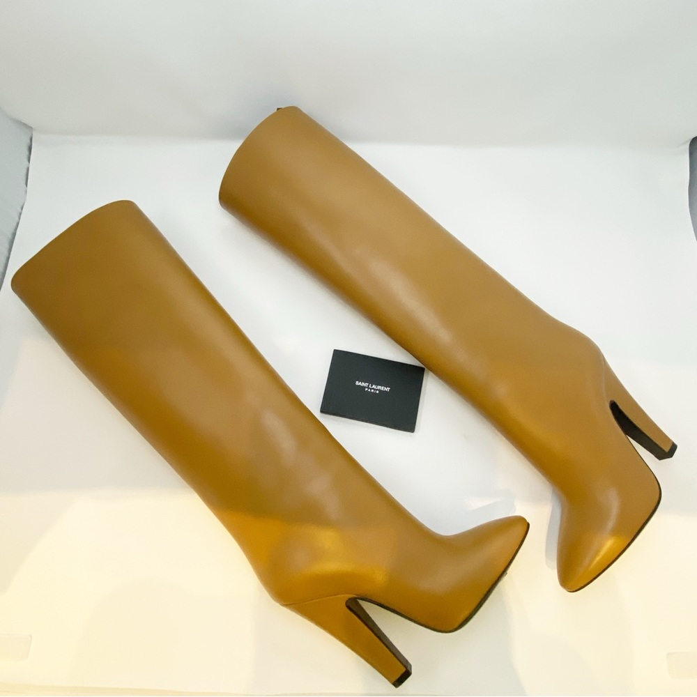 Saint Laurent Koller Camel Knee High Boot - EUR 36.5 (fits small) - Picture 11 of 11